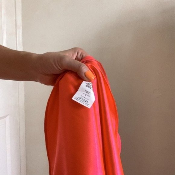 Hot Pink Silk Cocktail Dress - Picture 5 of 5